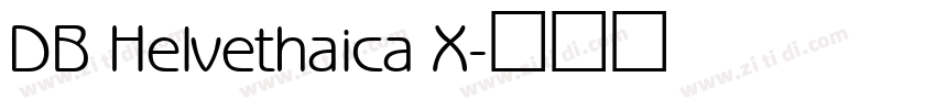 DB Helvethaica X字体转换